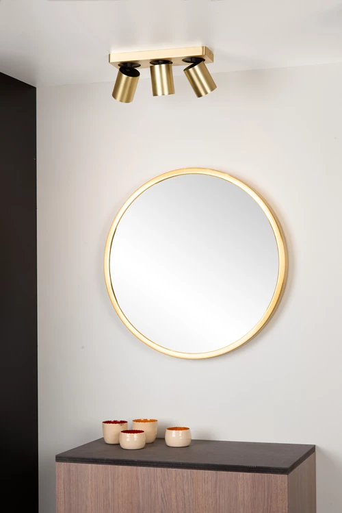 Lucide NIGEL - Deckenstrahler - LED Dim to warm - GU10 - 3x5W 2200K/3000K - Mattes Gold / Messing - Atmosphäre 1